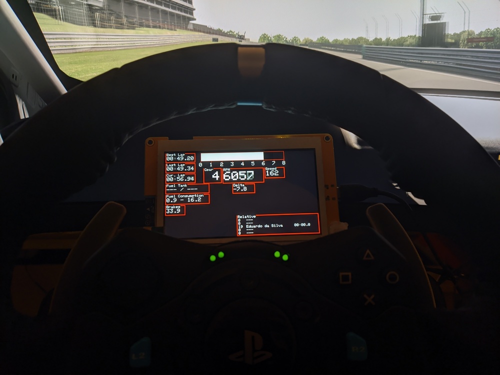 example of the display